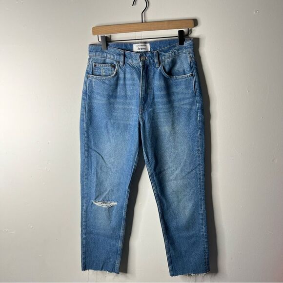 Reformation Julia High Waisted Cigarette Jeans Sonoma Destroyed color size 27 - Picture 6 of 12